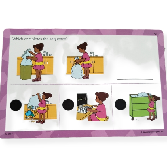 Hot Dots Jr. Patterns and Sequencing cards and pen - Picture 6 of 6